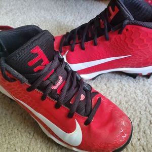 Nike Mike Trout cleats youth 3y red.